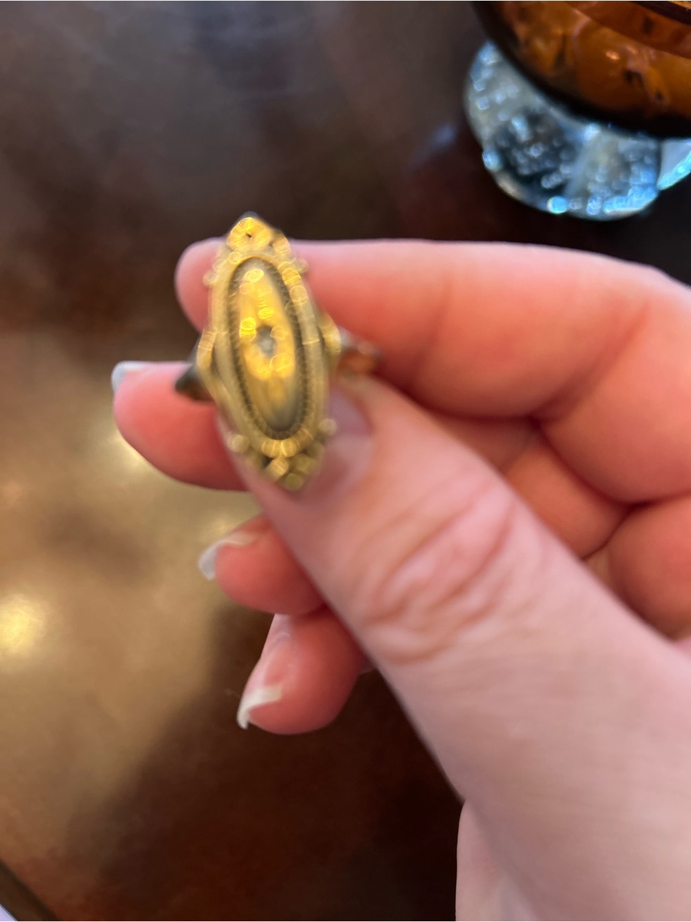 Avon Vintage Adjustable Kensington Filigree Statement Ring - Women Jewelry